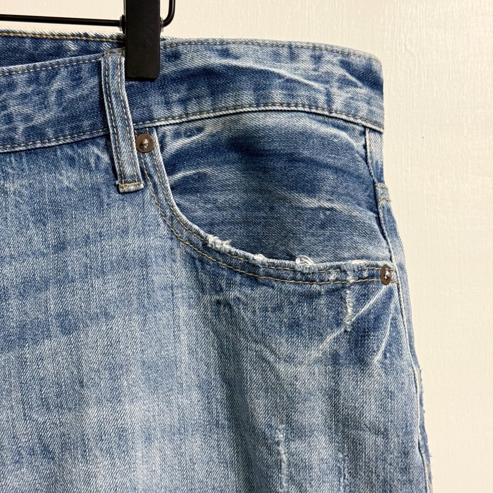 Aeropostale Relaxed Fit Jeans 40x34 Light Wash 100% Cotton Denim - Picture 4 of 16